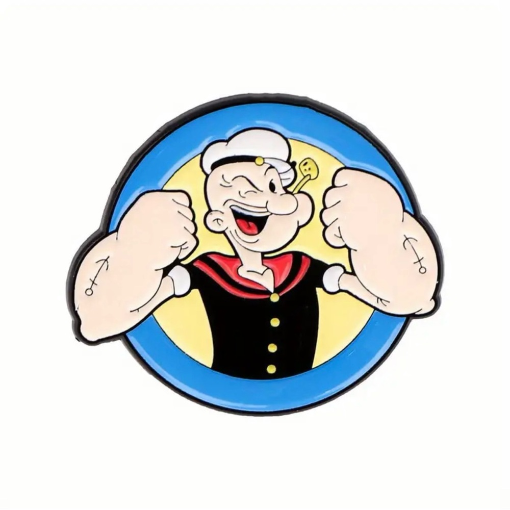 New! Popeye The Sailor Man Enamel Pin | Cartoon Pin | Nostalgia